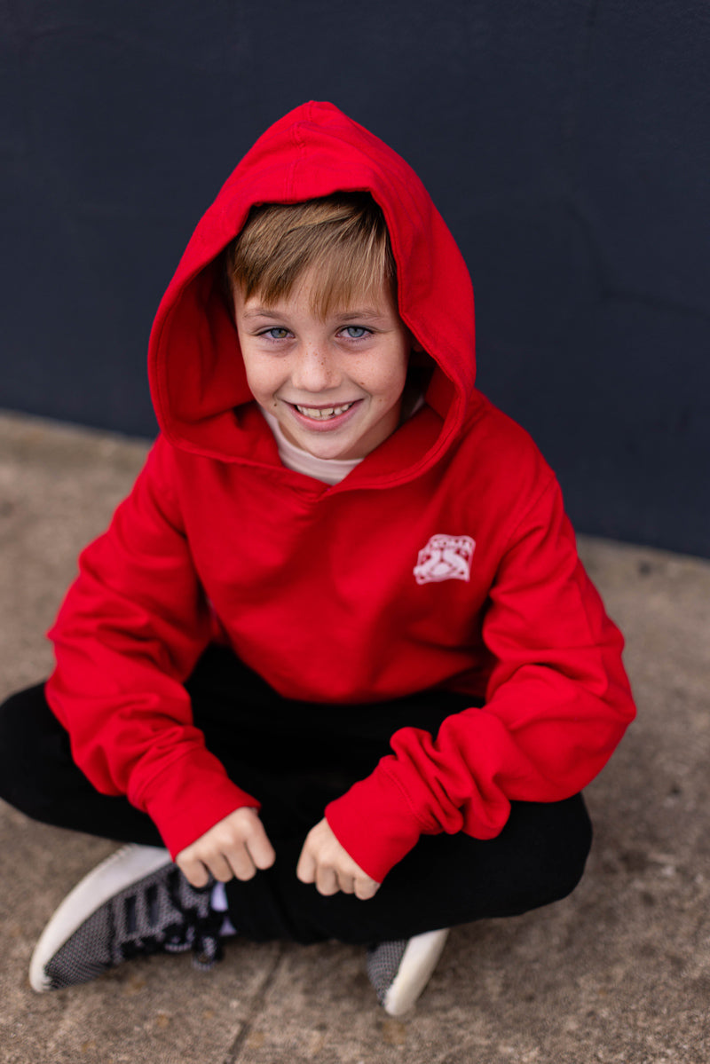 Youth Red Hoodie with Crest Texoma FC